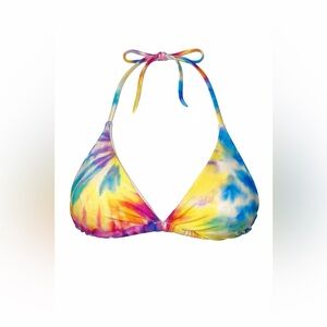 🌈 Hobie Front Tie Triangle Bikini Top | SIZE SMALL 🌈